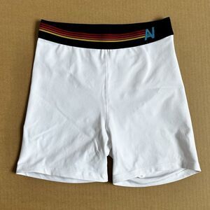 Aviator Nation 4” High Rise Biker Short Women’s Size XS White Stretch Gym Yoga